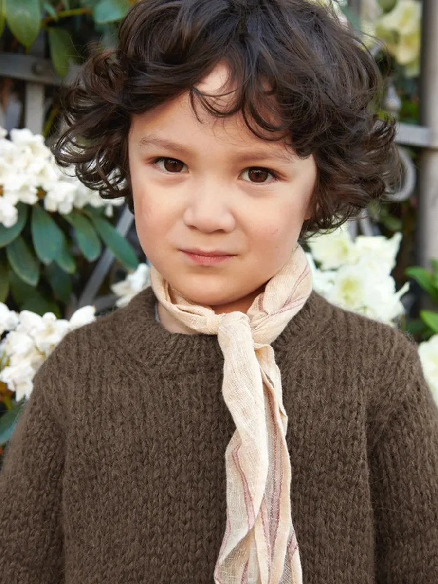 Enkeltoppskrift / 2408 Mykt til barn / Nr. 2b  Kinsley Sweater Junior